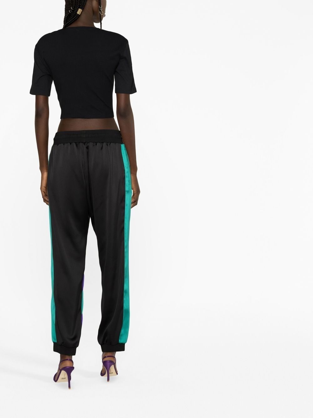 stripe-detail track pants - 4