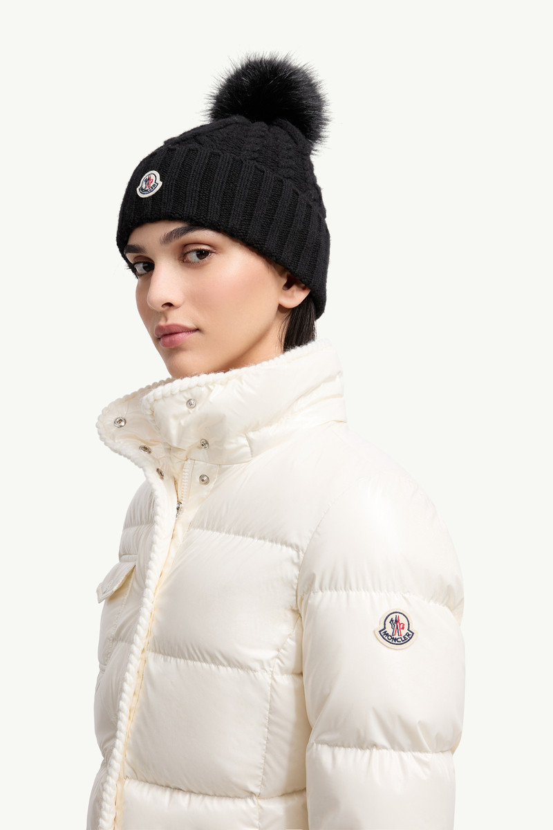 Moncler Cashmere Blend Beanie with Pom Pom outlook