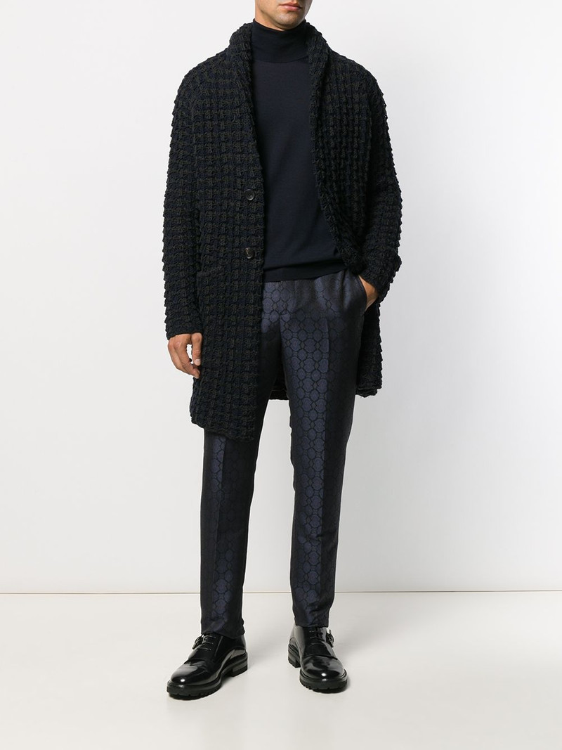 Canali turtle-neck fitted top outlook