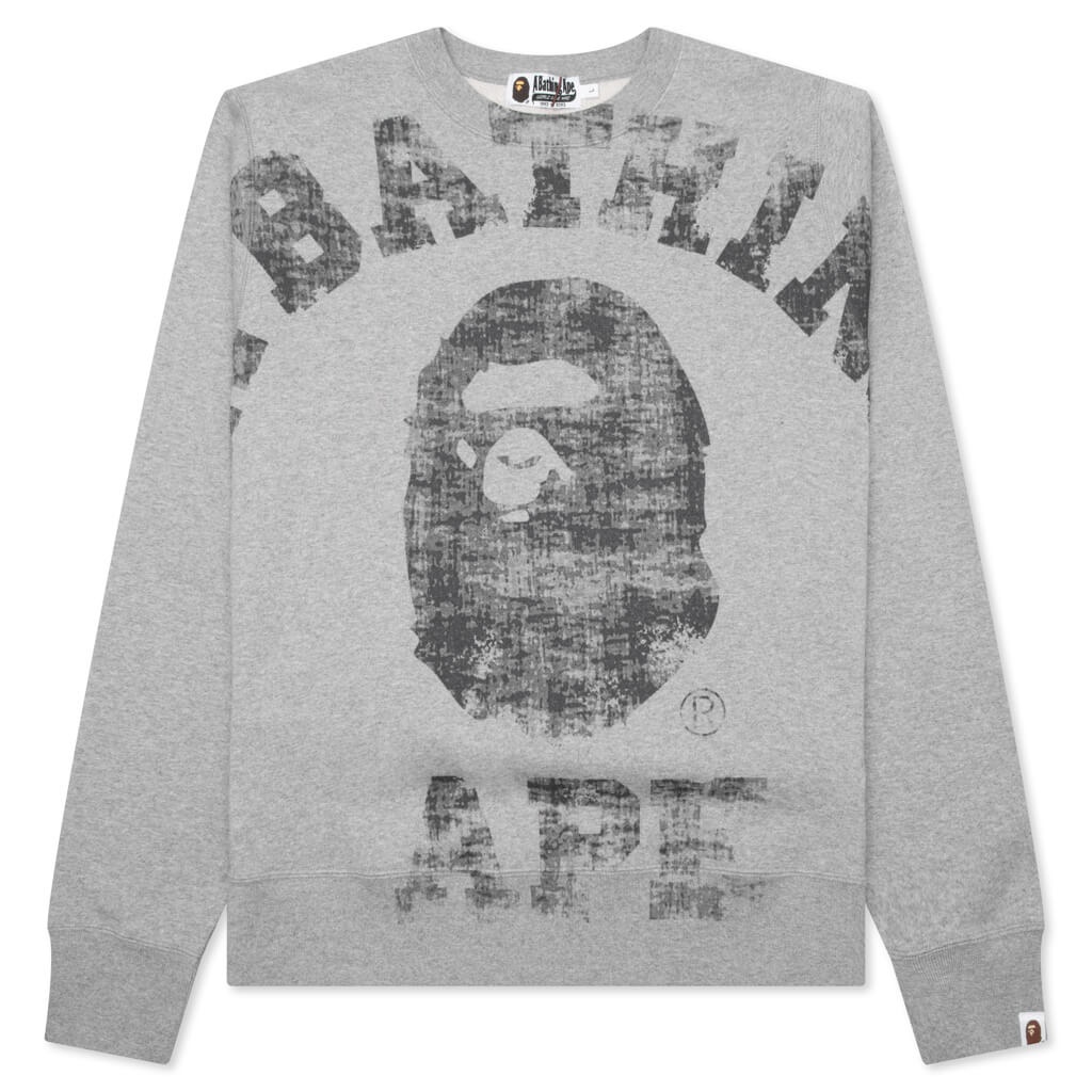 BIG COLLEGE CREWNECK - GRAY - 1