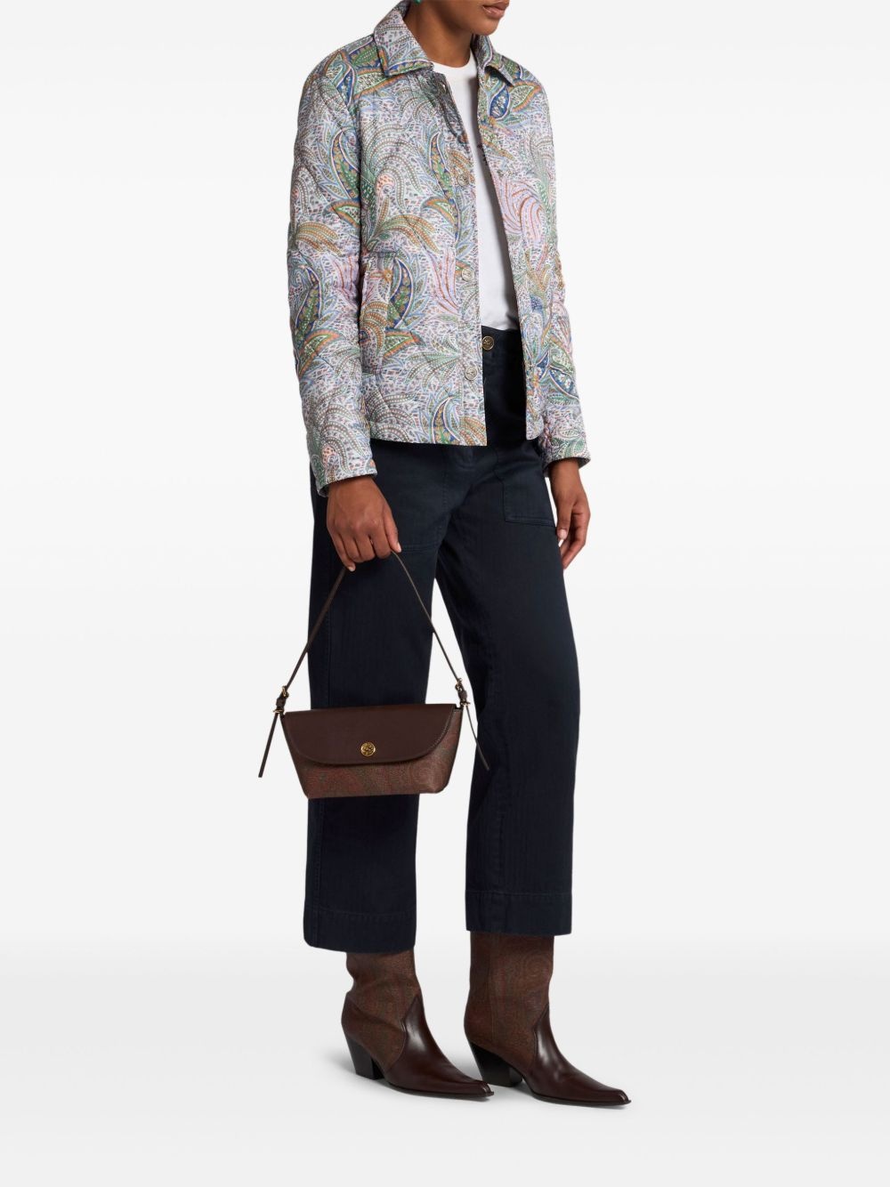 printed quilted jacket - 2