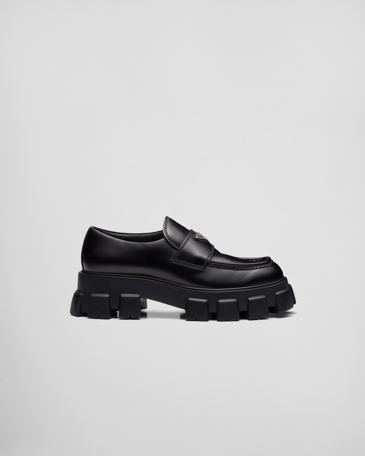 Monolith brushed leather loafers - 1