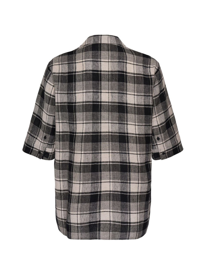 Yohji Yamamoto plaid shirt outlook