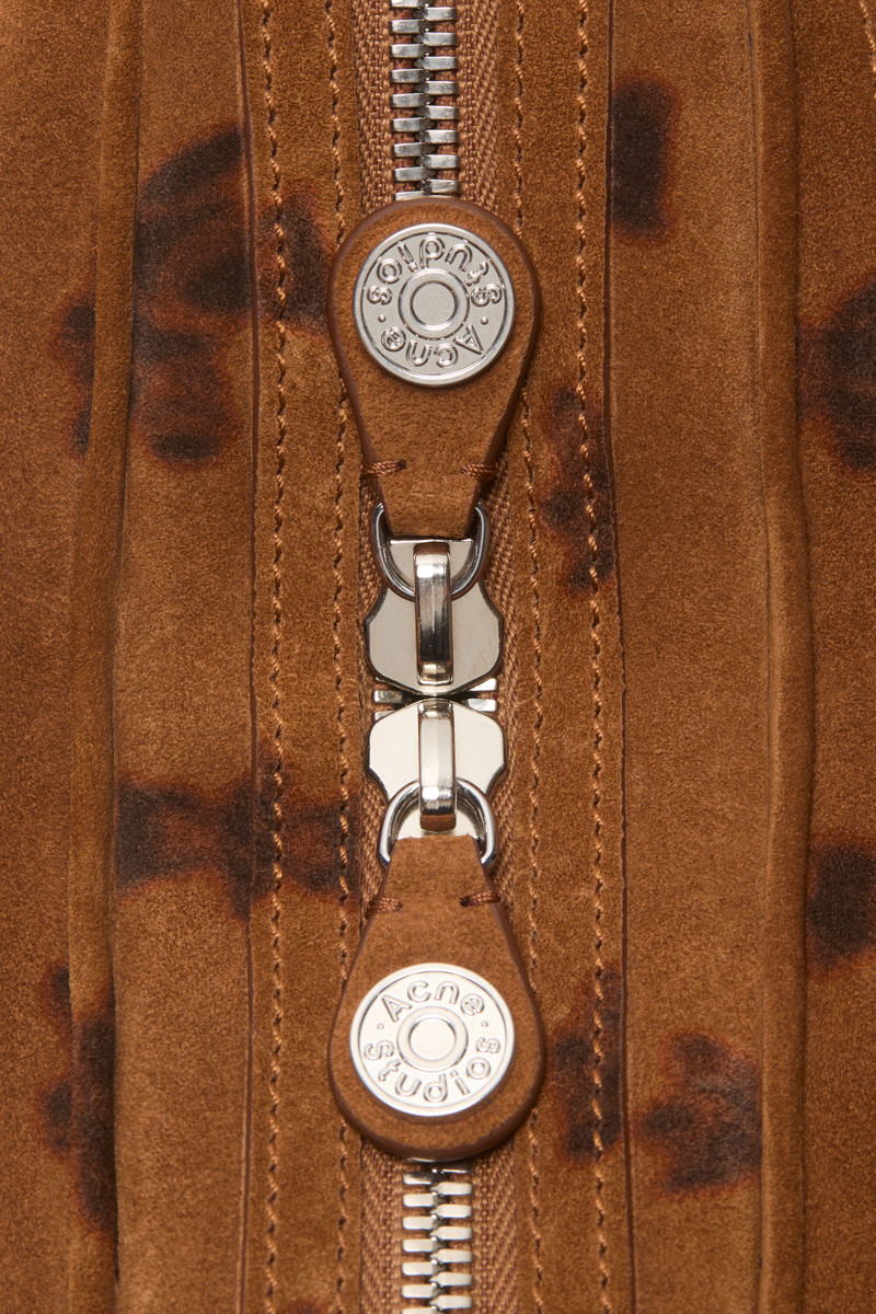 Camero Party Suede Shoulder Bag - Rust brown 5