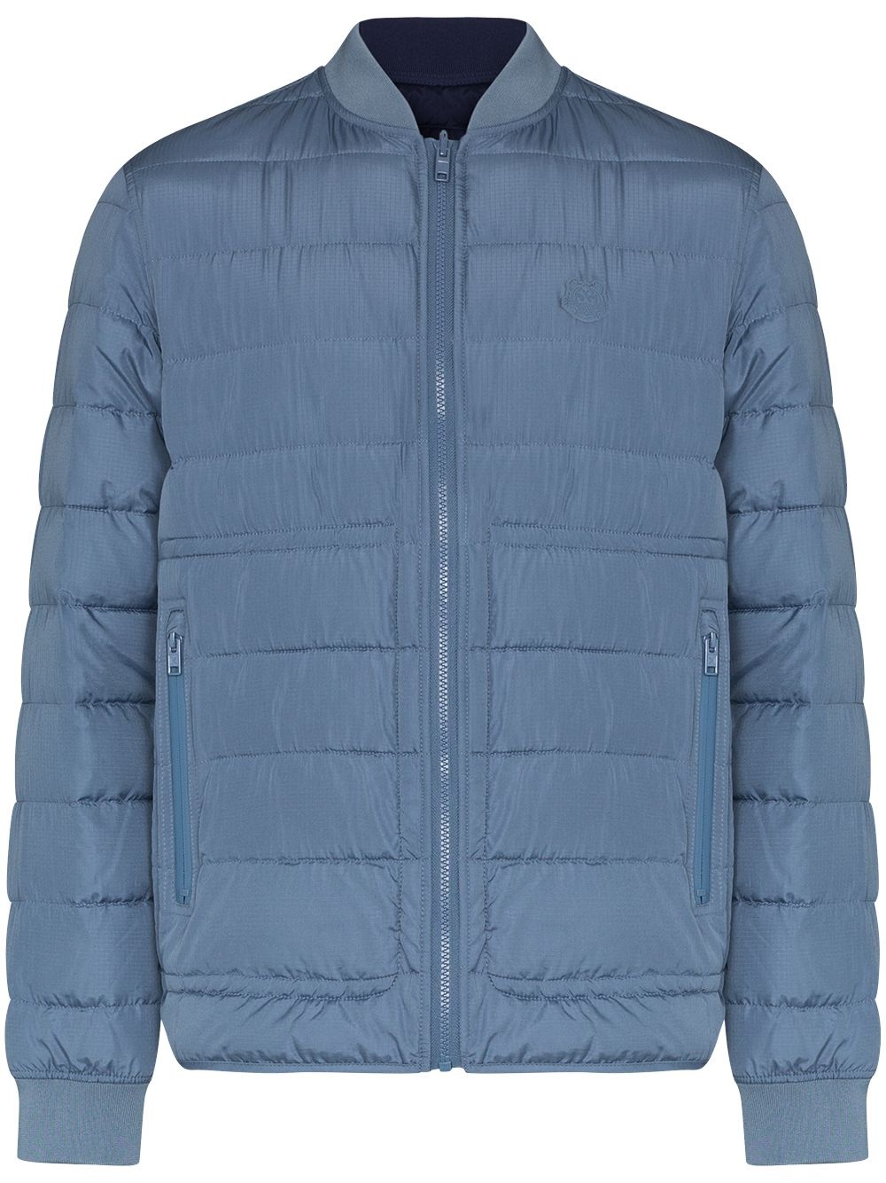 quilted zip-front jacket - 1