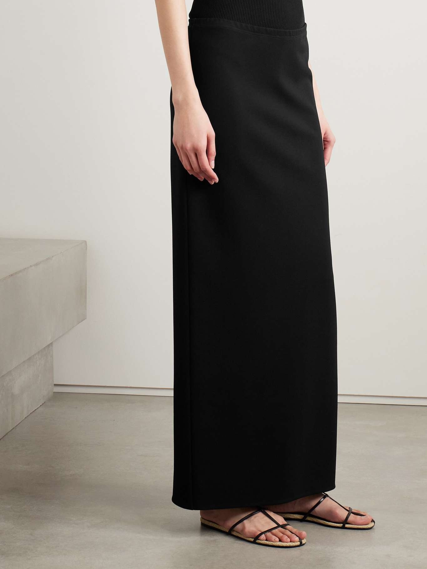 Lilth crepe-jersey maxi skirt Black - 3