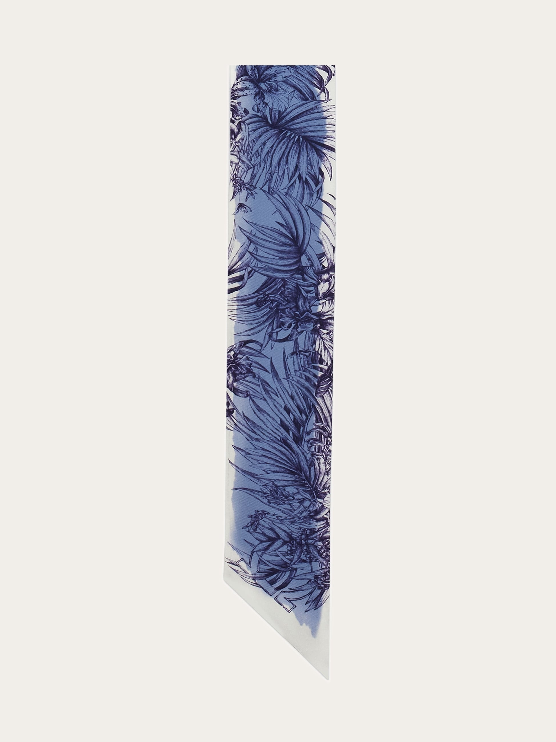 Gravure print silk bandeau - 5