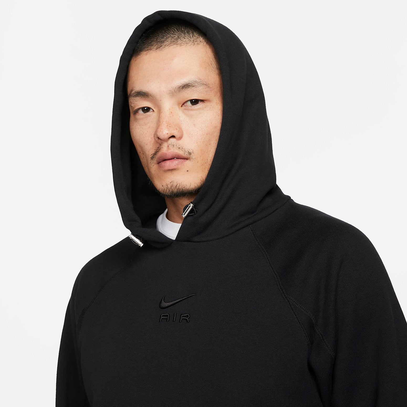 Nike Nike Sportswear Air French Terry Pullover Hoodie 'Black - Main Image