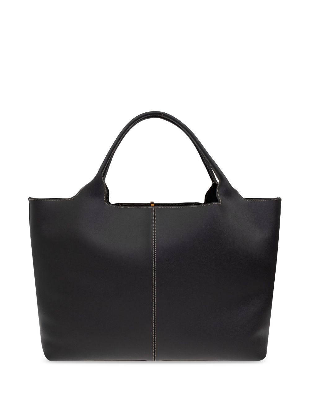 medium leather tote bag - 3