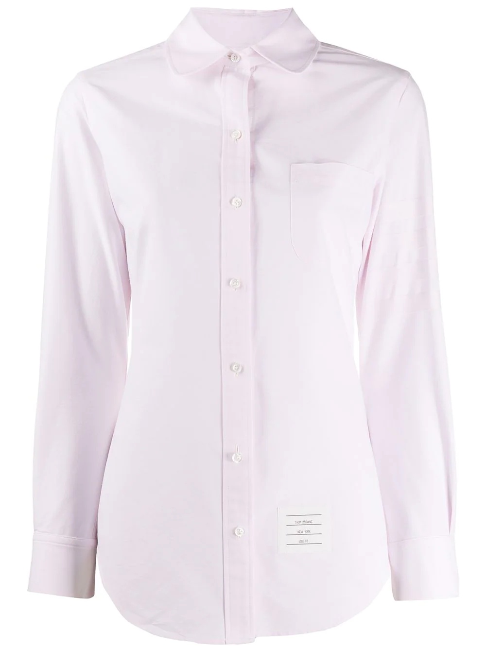 4-Bar round collar Oxford shirt - 1