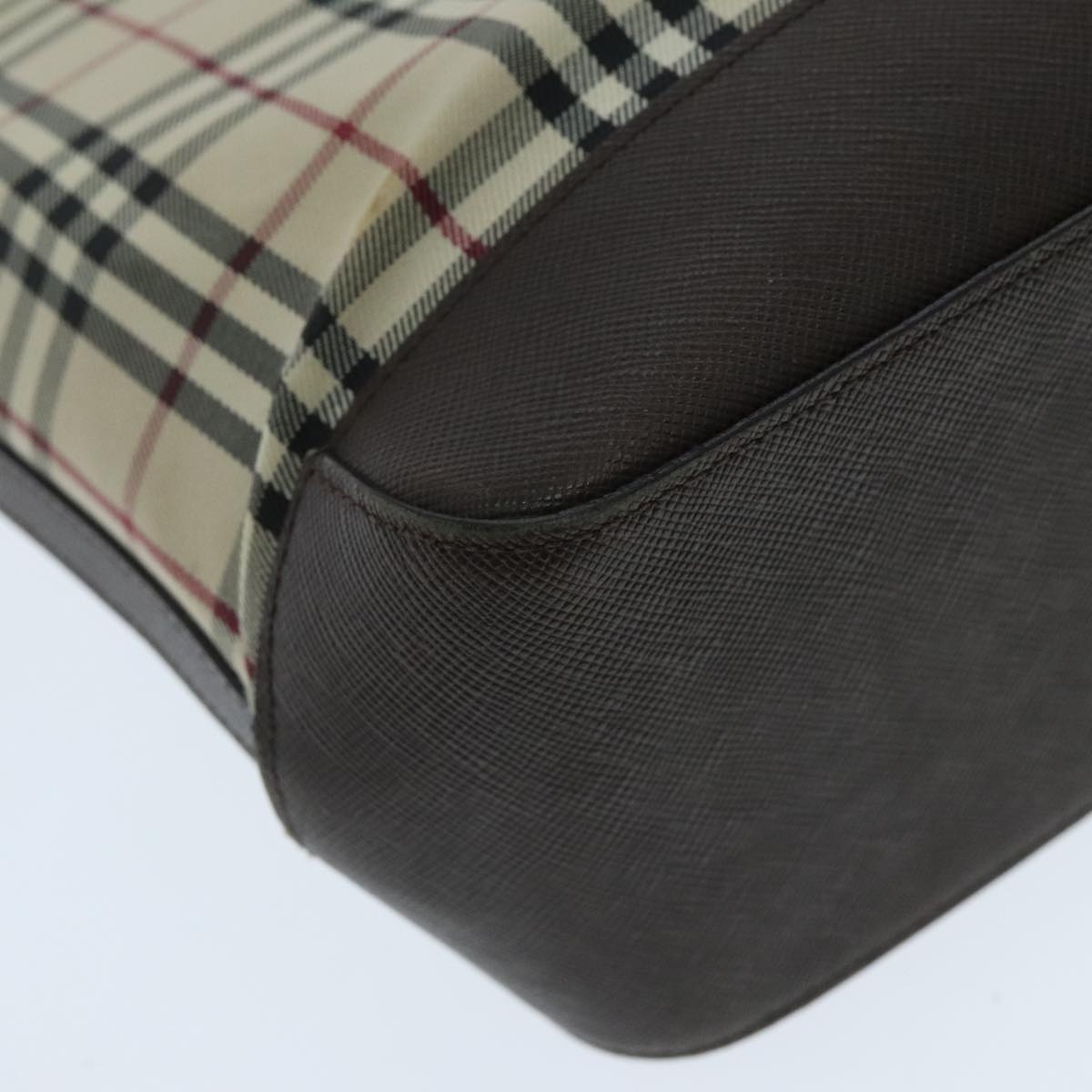 Burberry Nova Check Tote Bag Canvas Beige - 12