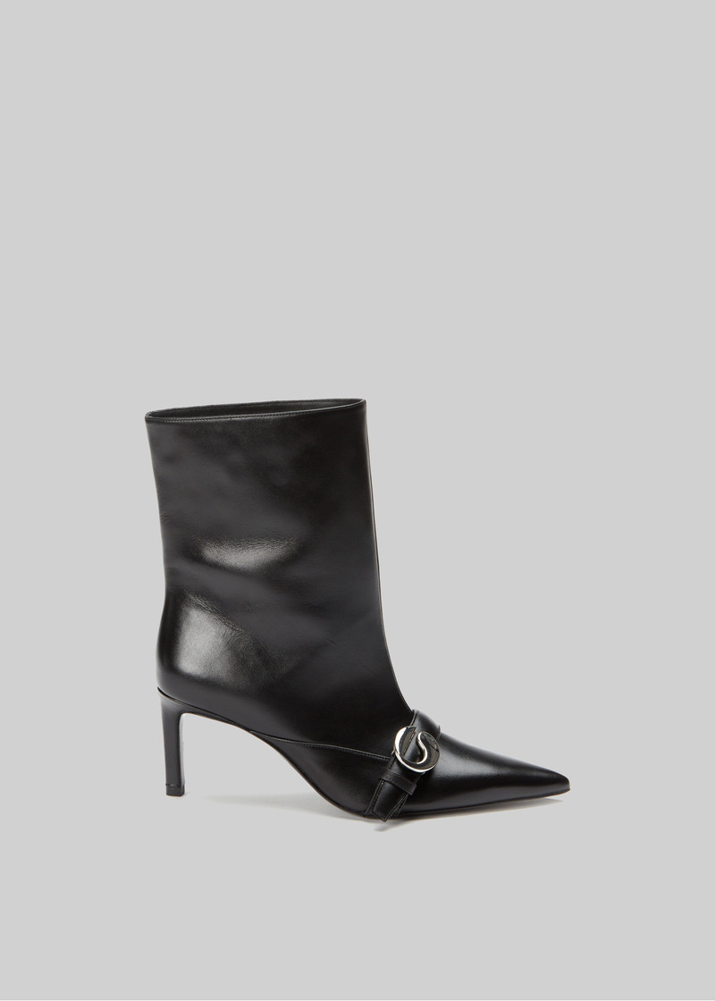 Coperni Ankle Heeled Belt Boots - Black 1