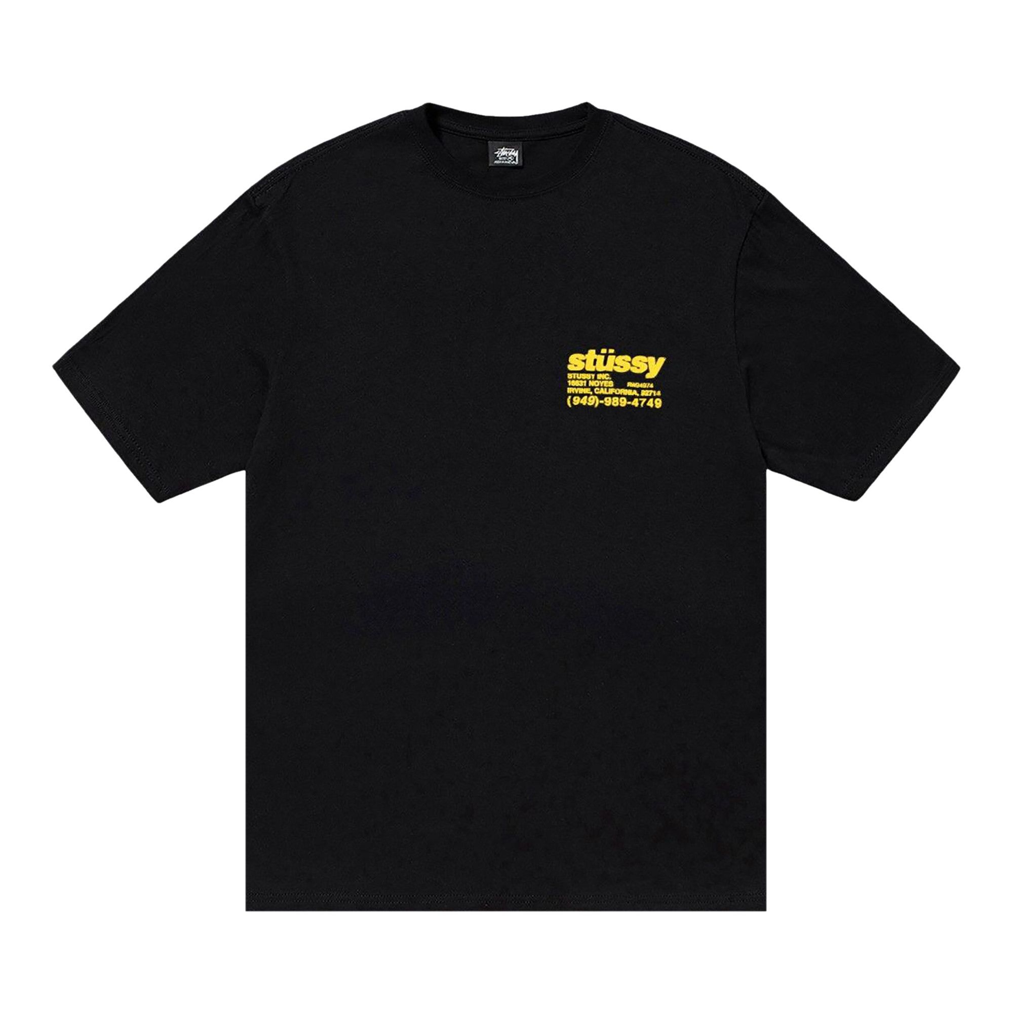 Stussy Pigment Dyed DNA Tee 'Black' - 1