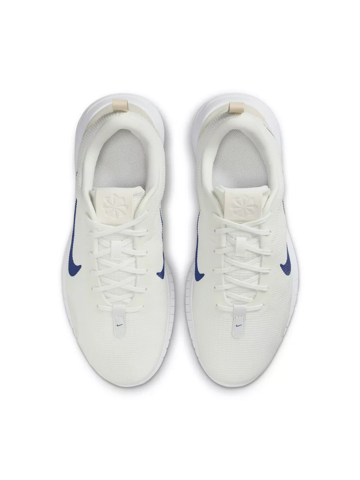 Flex Experience Run 12 "Sail/Light Orewood Brown/Deep Royal Blue" Men's Wide Running Shoe - 4