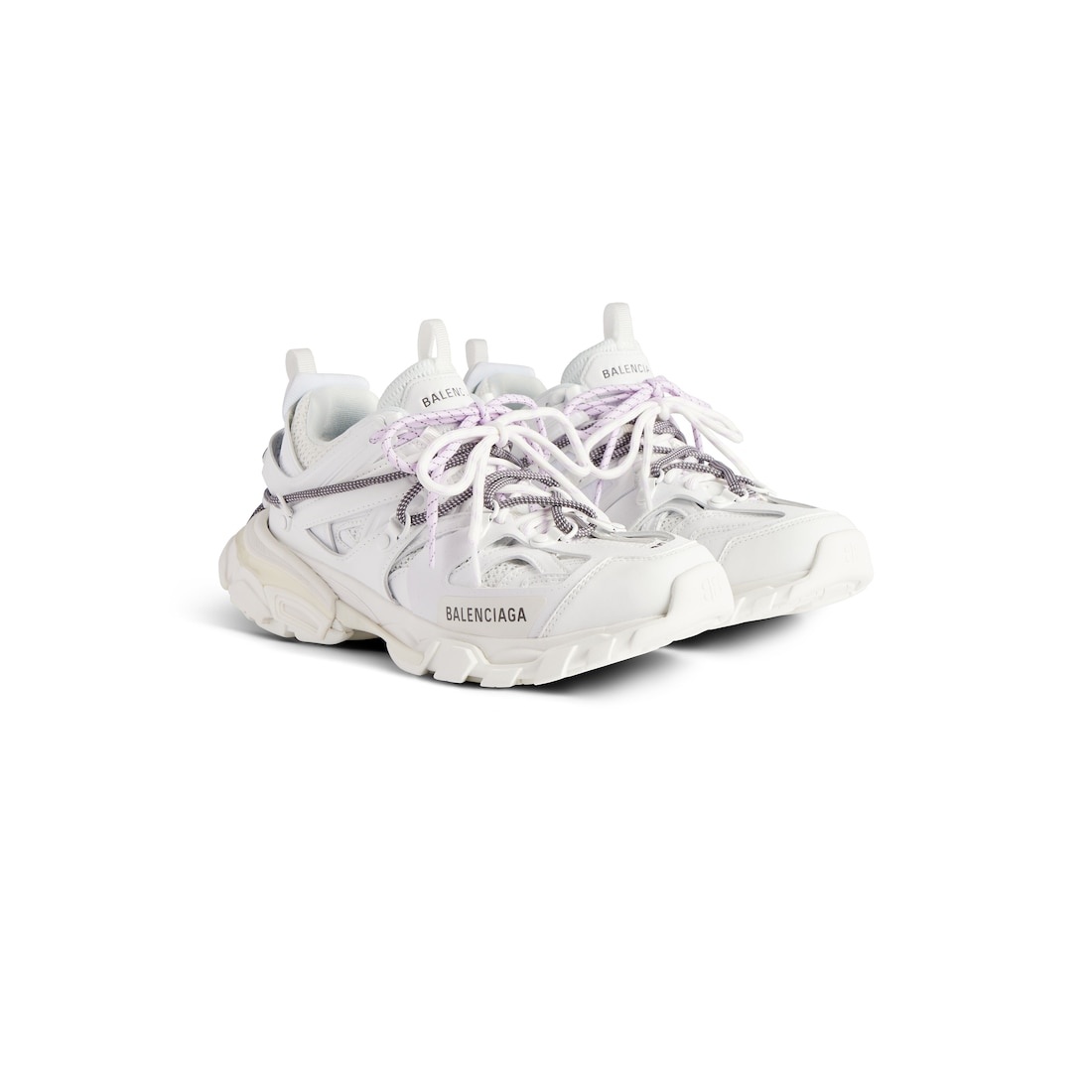 Women's Track Trail Laces Sneaker  in White/lilac - 2