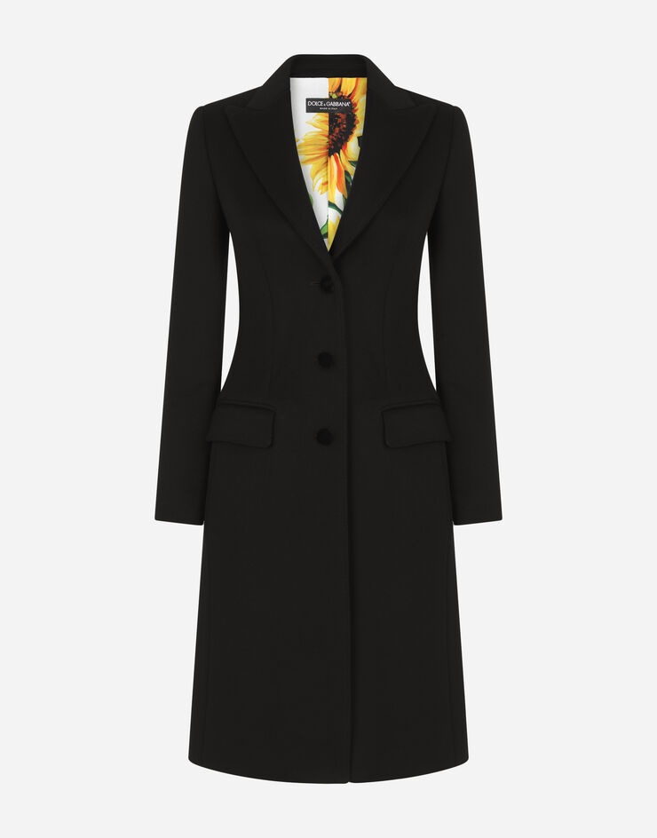 Single-breasted wool and cashmere coat - 3