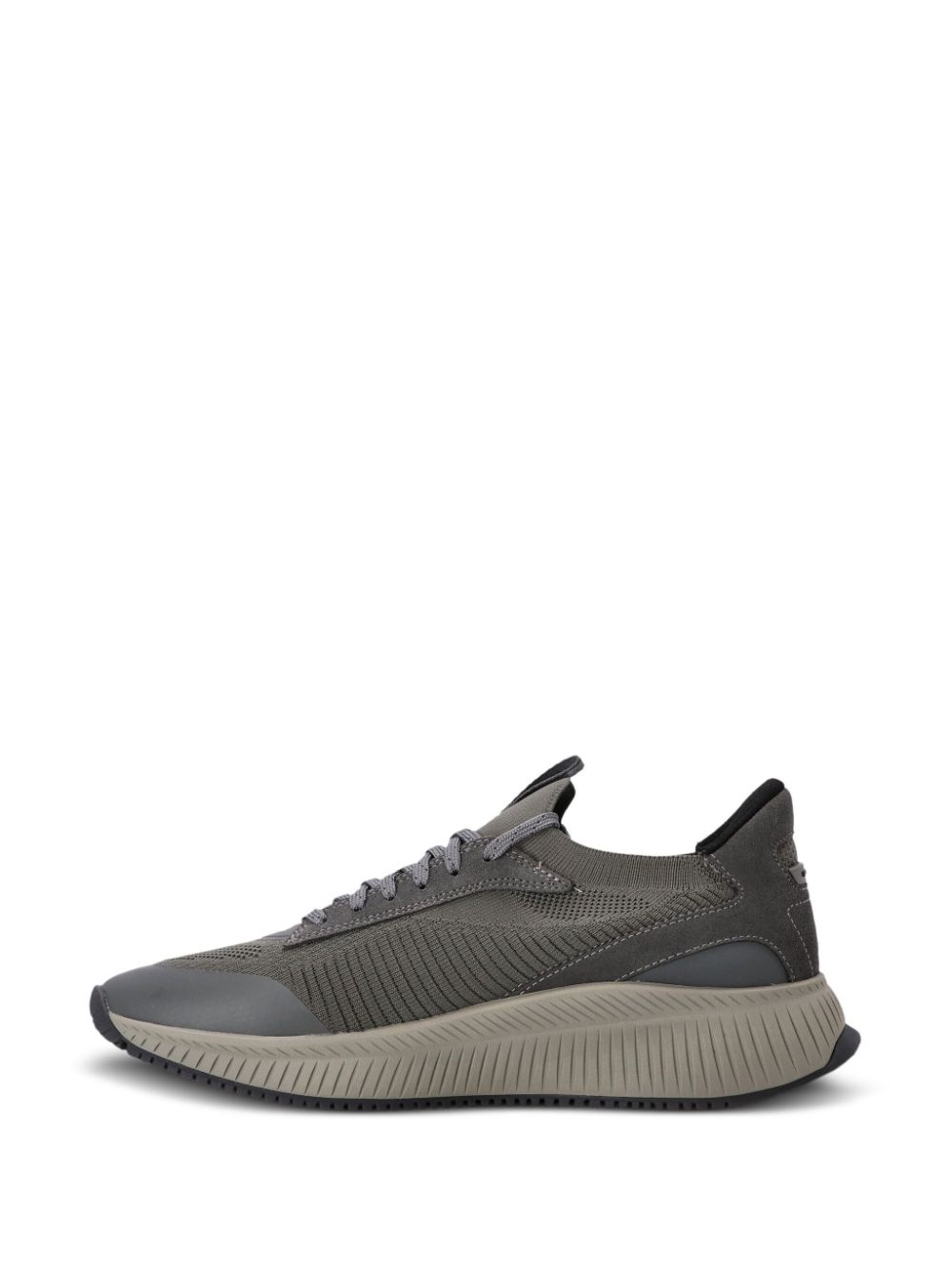 lace-up suede trainers - 5