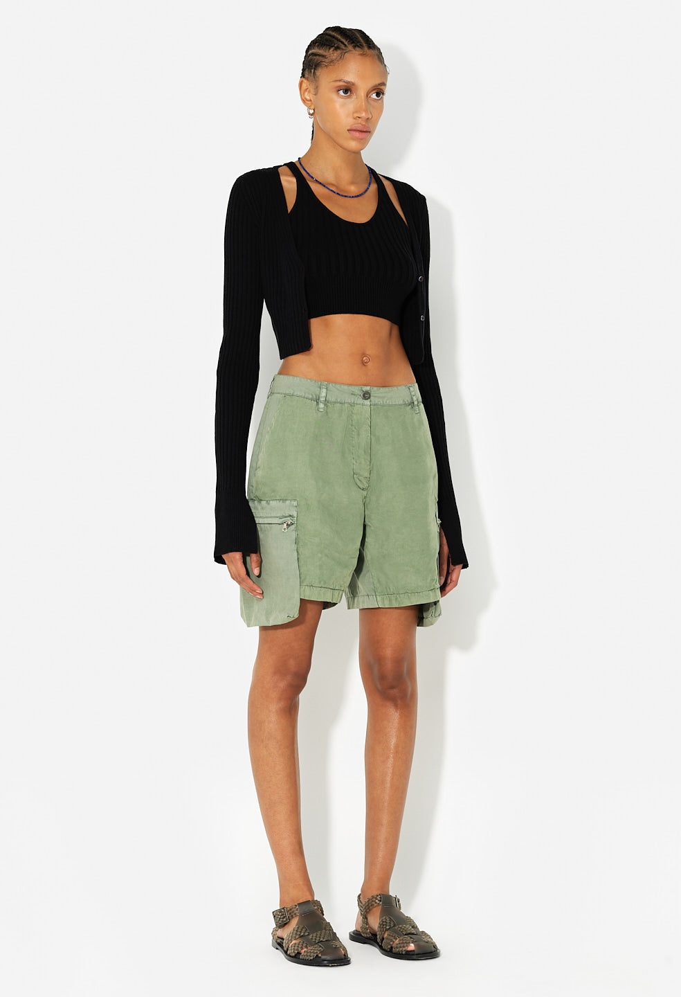 PANELED UTILITY SHORT - 3