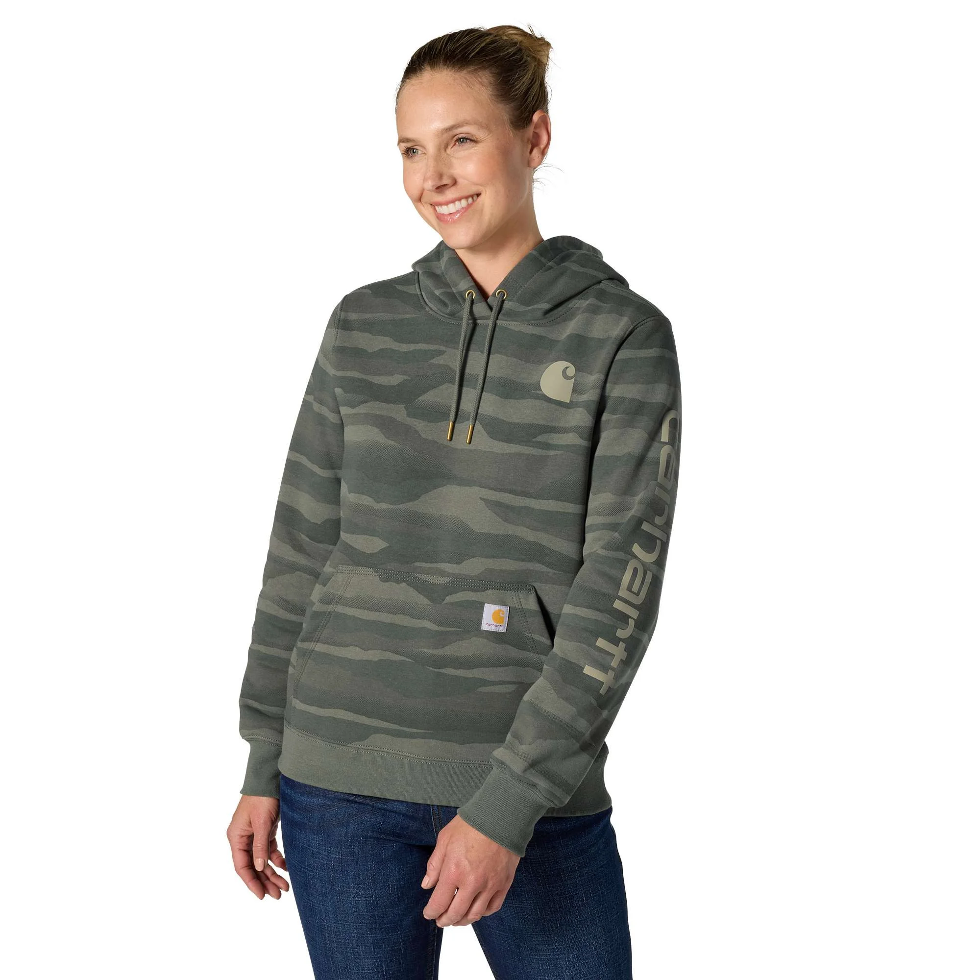 Women's Marquette Landscape Camo Sweatshirt - 1