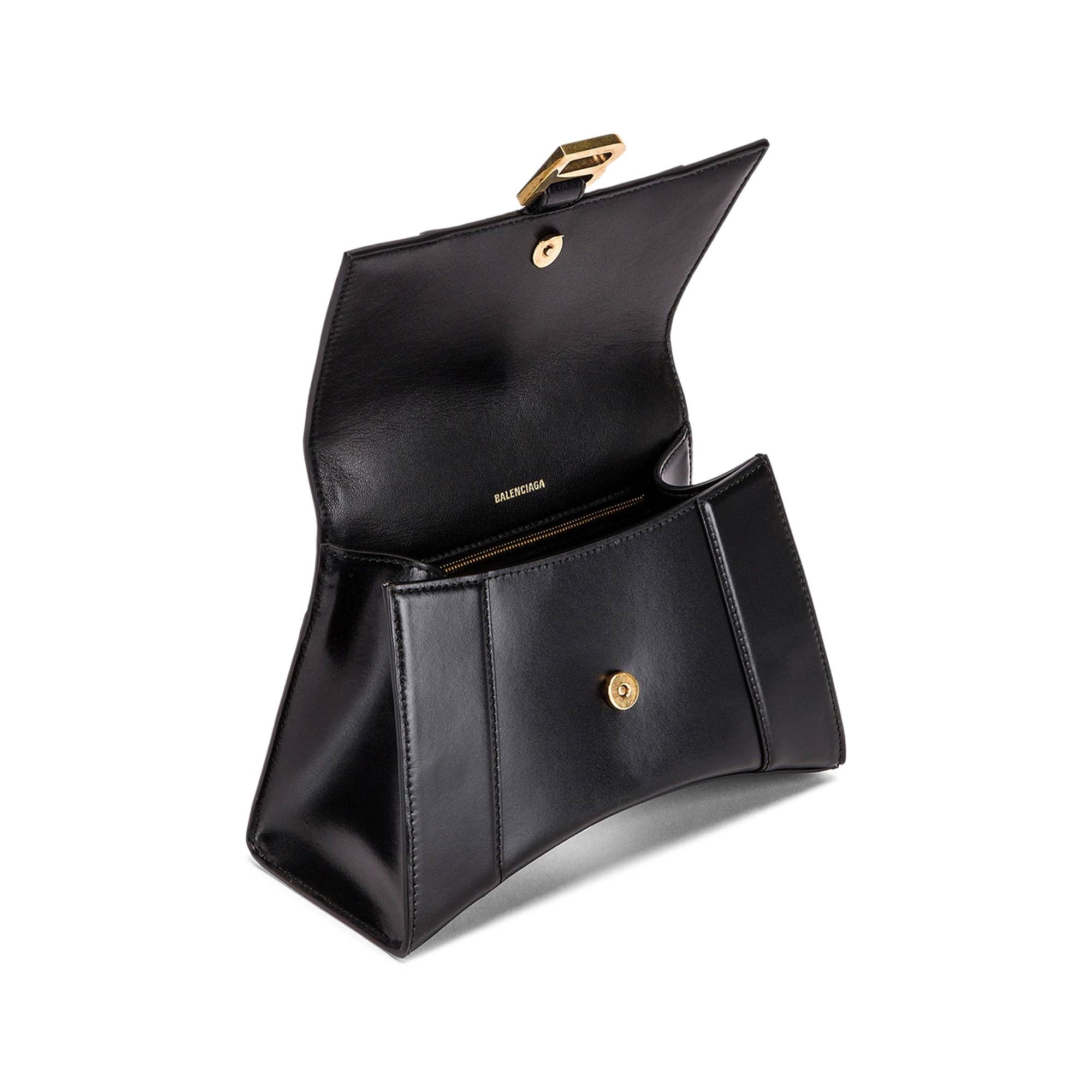 Balenciaga Hourglass Small Top Handle Bag 'Black' - 3