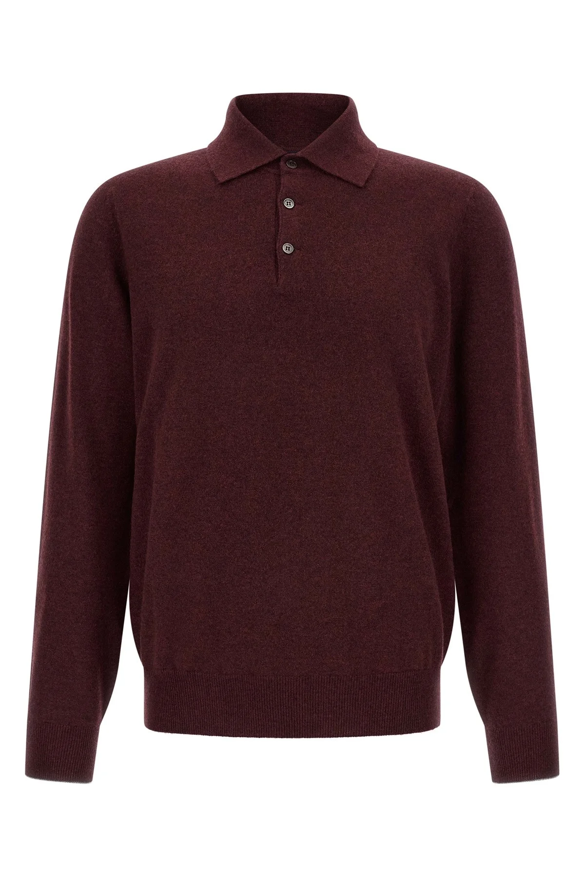 Cashmere Knit Polo Shirt - 1