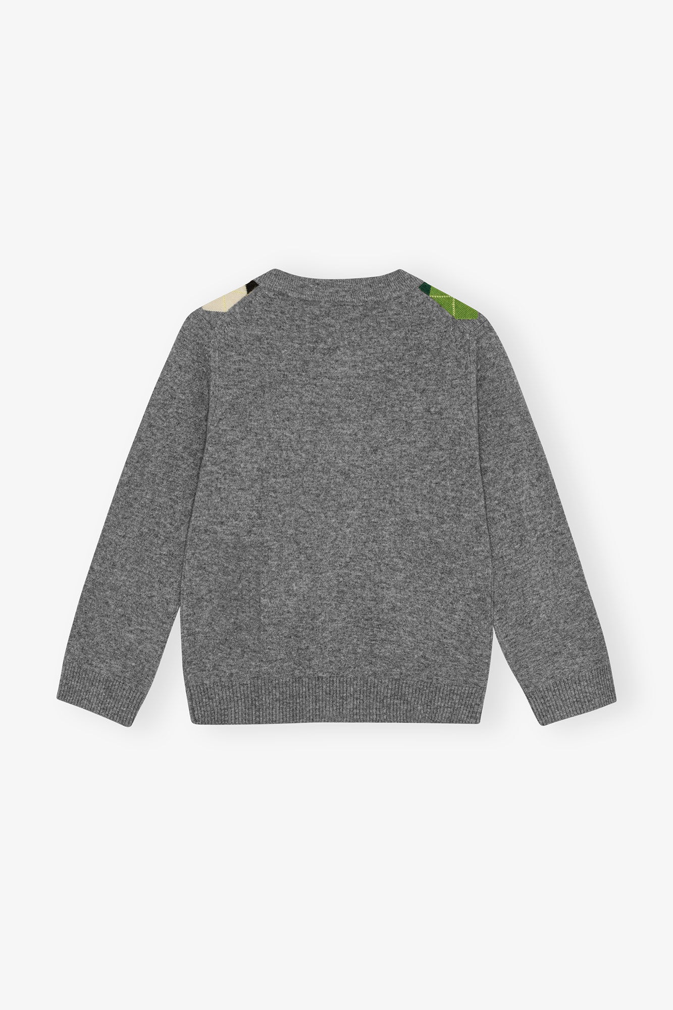 GREY CHECK CARDIGAN - 6