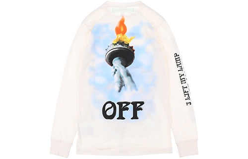 Off-White C O VIRGIL ABLOH Statue of Liberty Sweater 'Black White Blue' OMBA025E181920150299 - 2