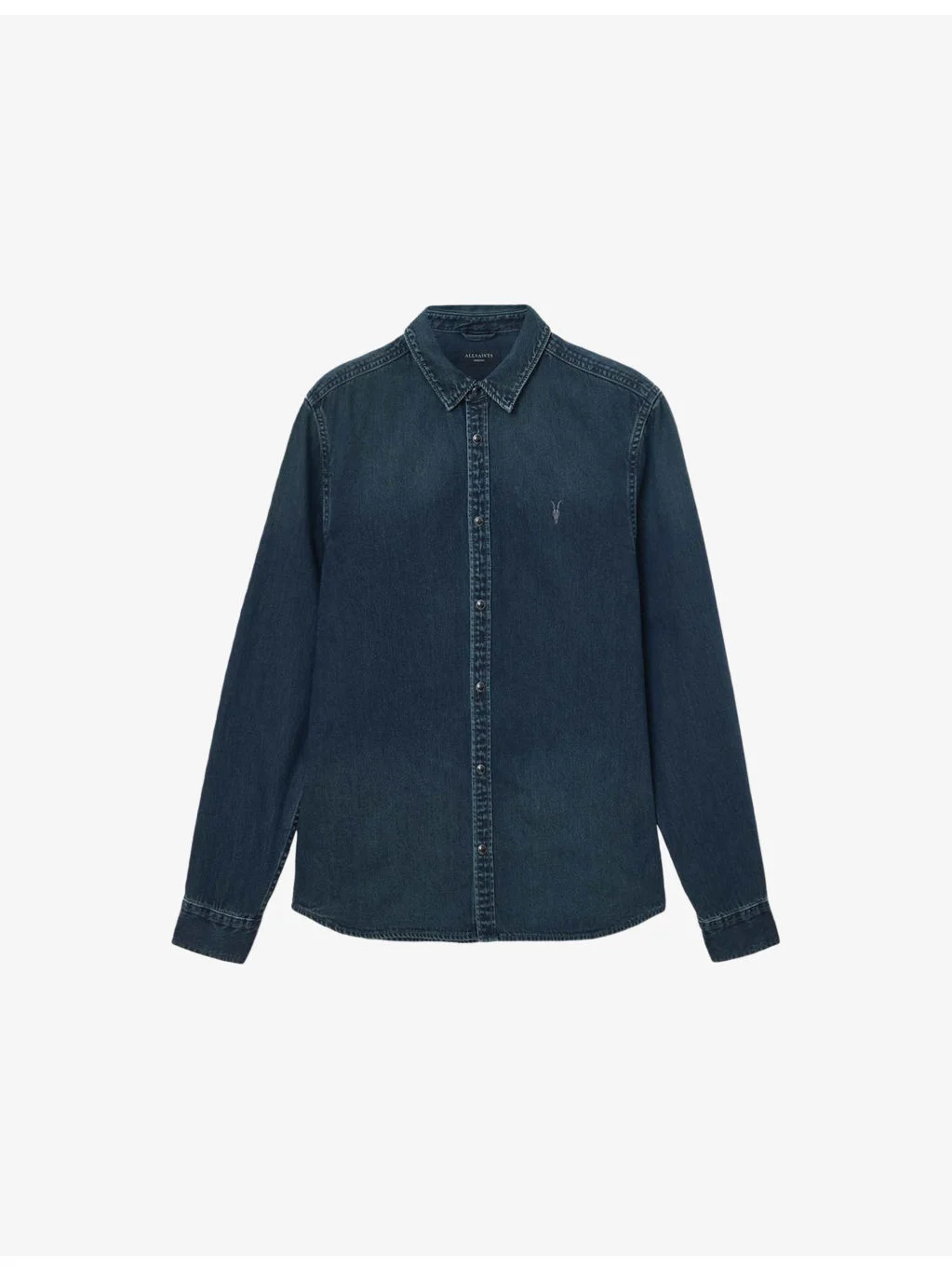 Gleason logo-embroidered regular-fit denim shirt - 1