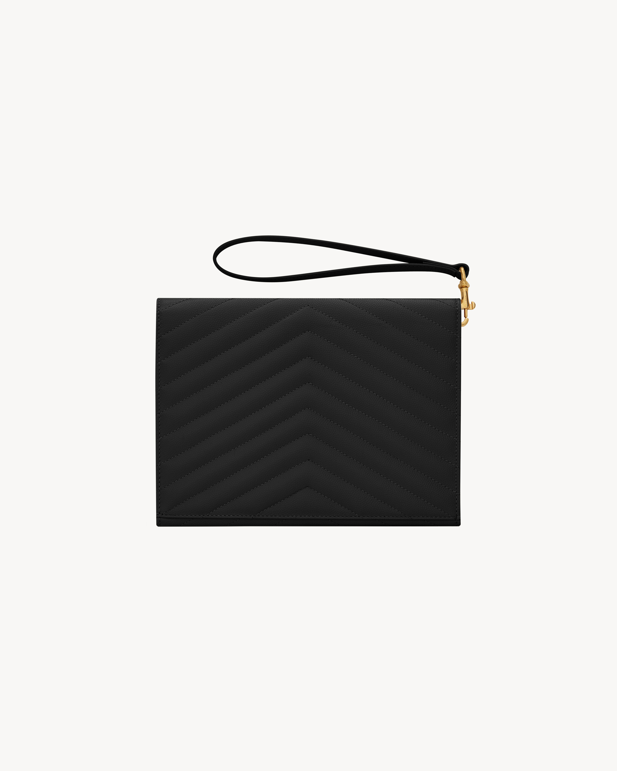CASSANDRE MATELASSÉ FLAP POUCH IN GRAIN DE POUDRE LEATHER - 2