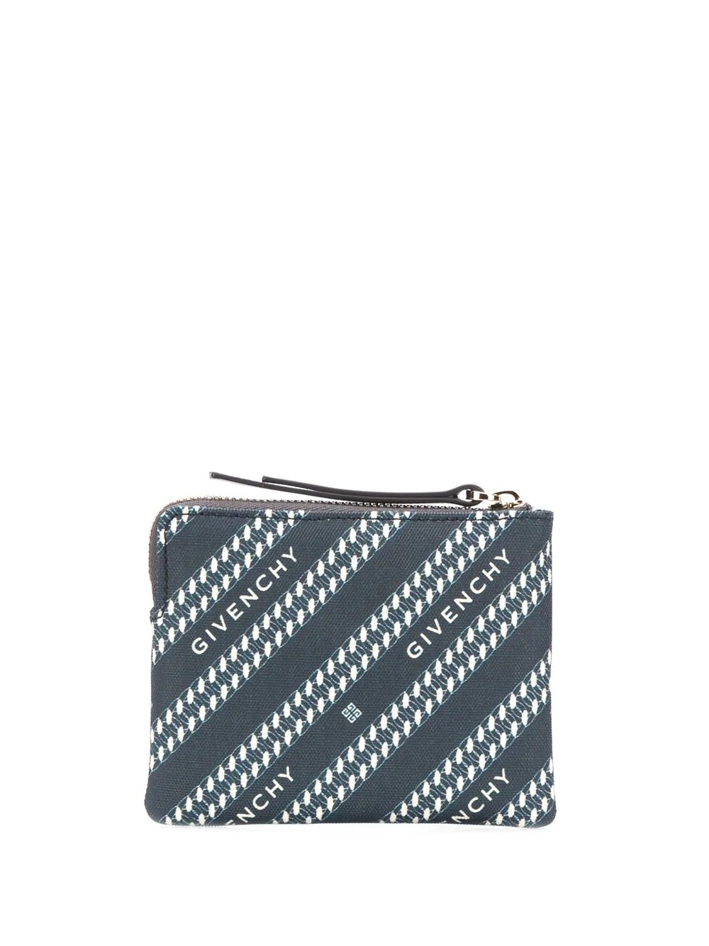 logo diagonal stripe coin purse - 2