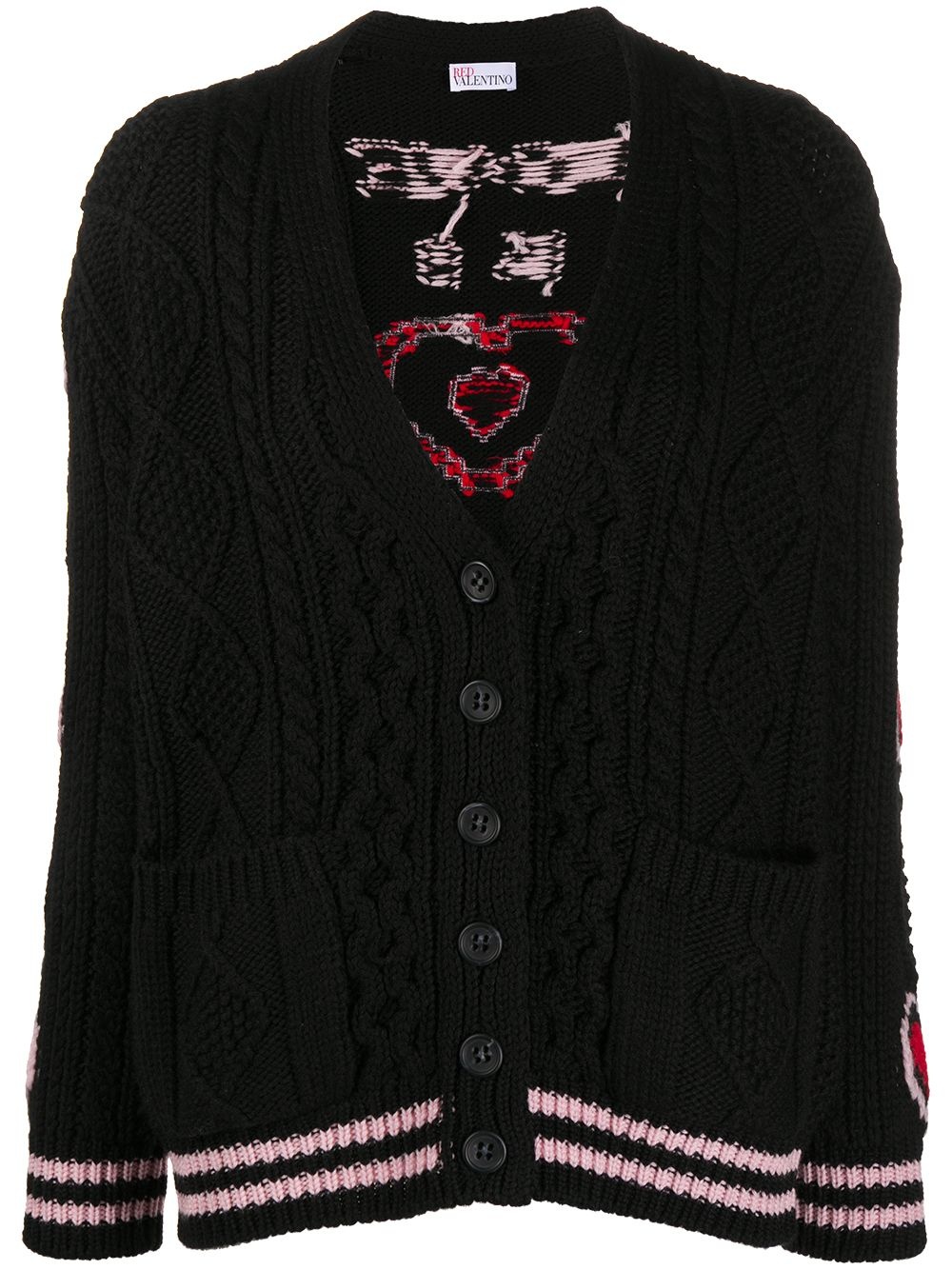 Love Is A Win-Win Game intarsia cardigan - 1