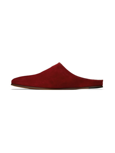 Rhude Red Chateau Suede Mules outlook