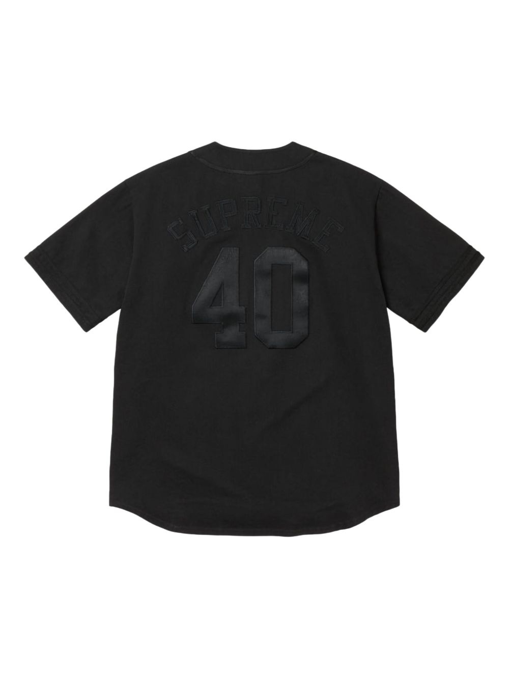 x 40 Acres twill "SS25 - Black" baseball jersey - 2