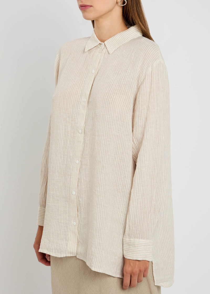 EILEEN FISHER Eileen Fisher Striped Linen Shirt outlook