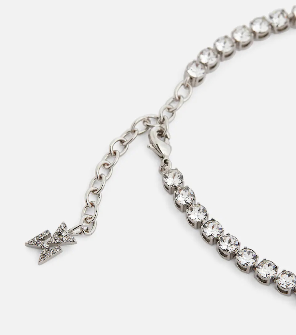 Tennis crystal-embellished anklet - 4