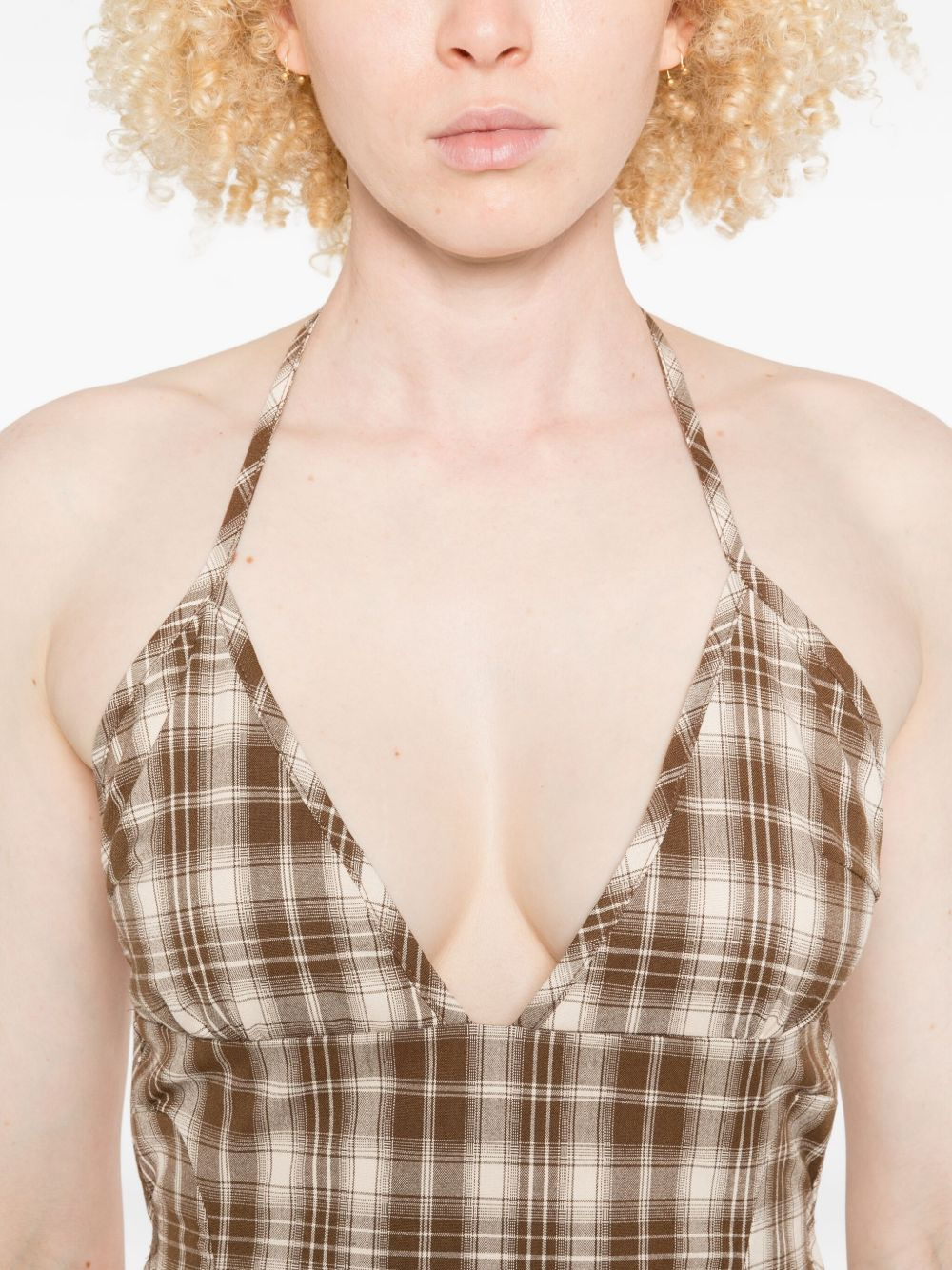 The Hoxton Check mini dress - 5