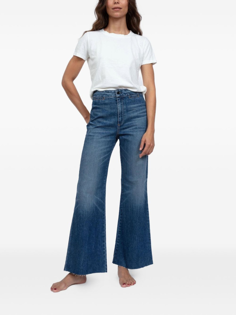 whiskered raw-hem jeans 3