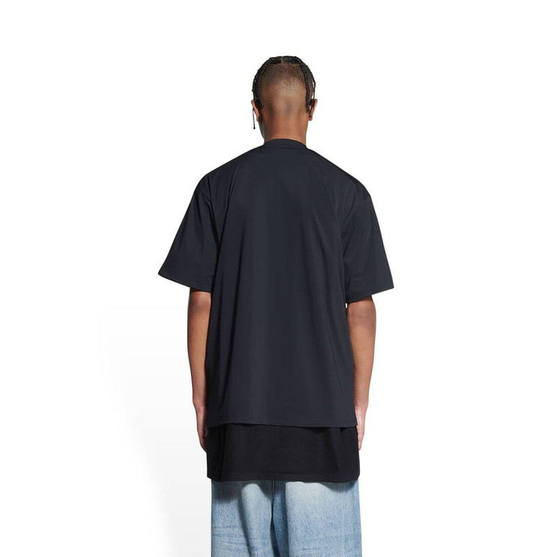 Men's Sporty B Swim T-shirt in Black 4