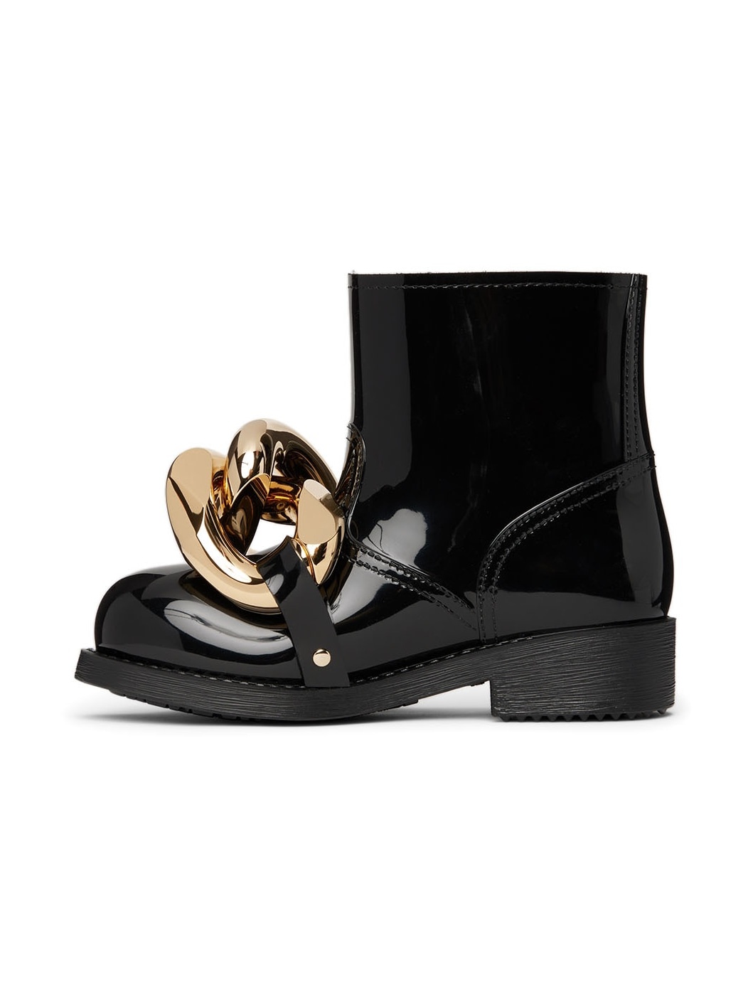 Black Chain Rubber Boots - 3