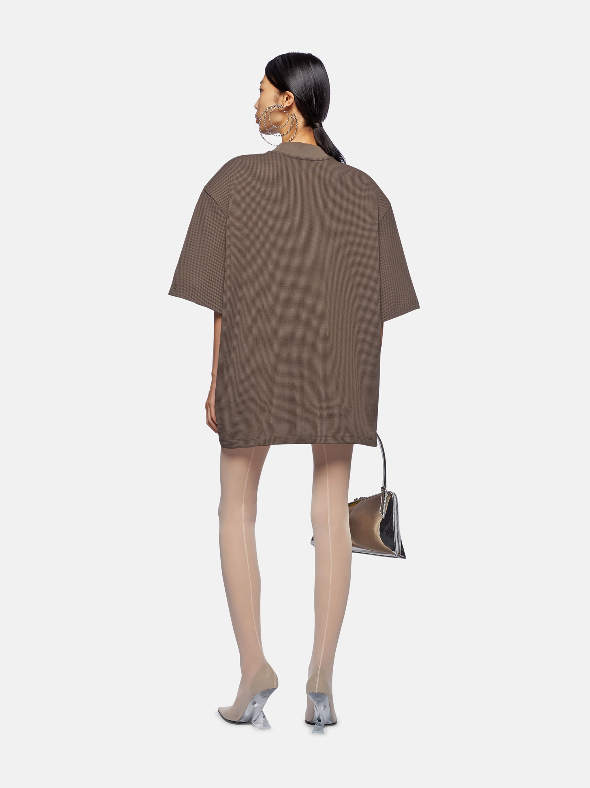 ''KILIE'' DARK BROWN T-SHIRT - 3
