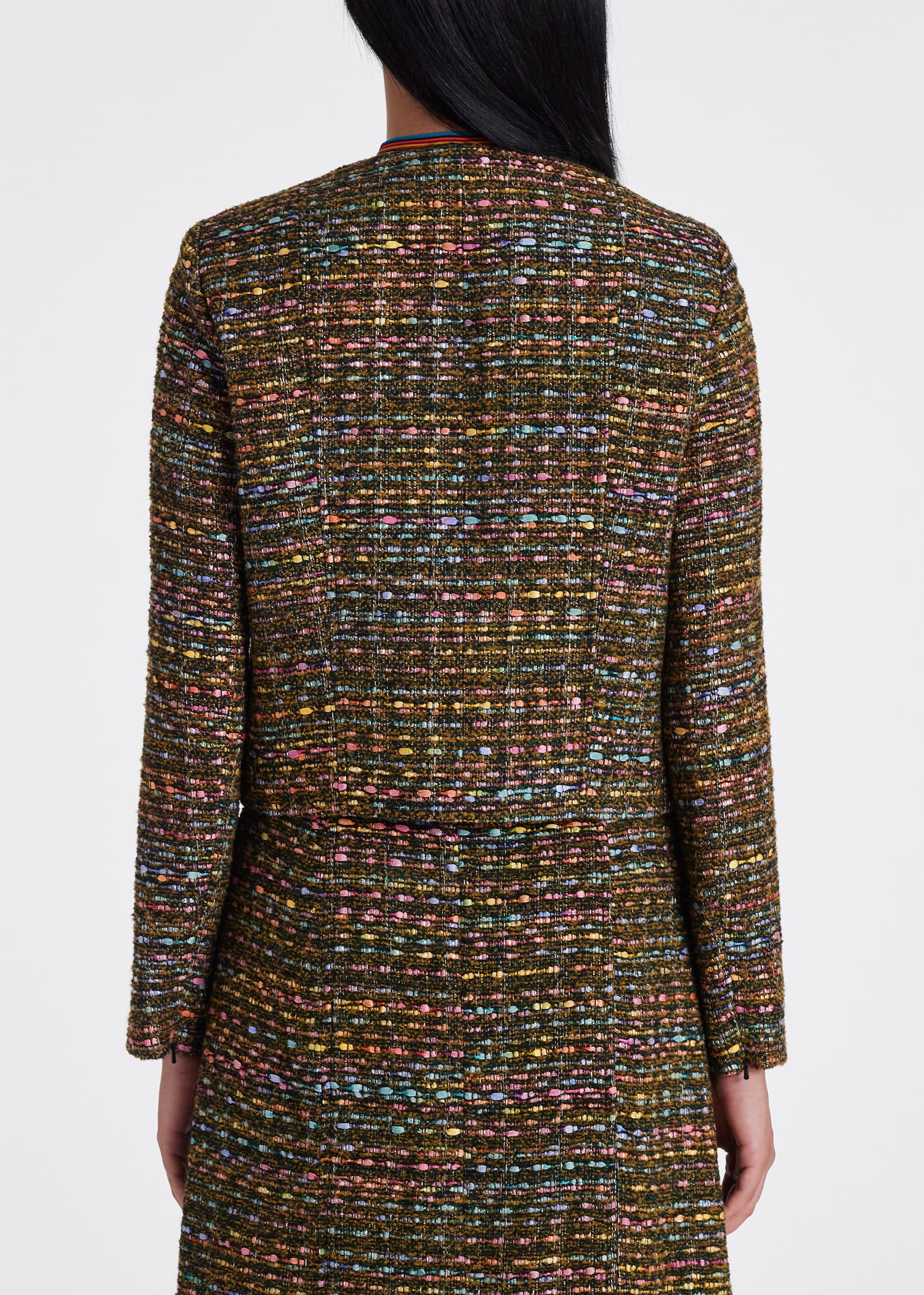 Tweed Cropped Jacket - 7