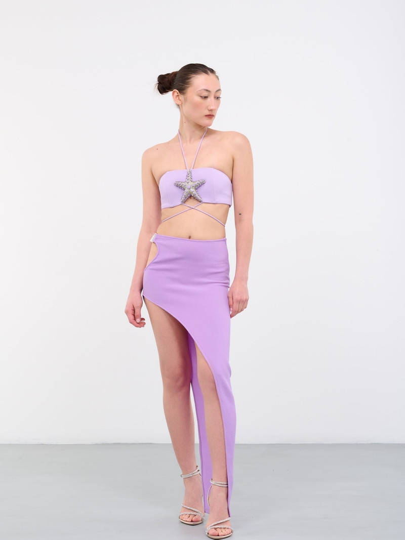 David Koma Crystal Starfish Bra Top outlook