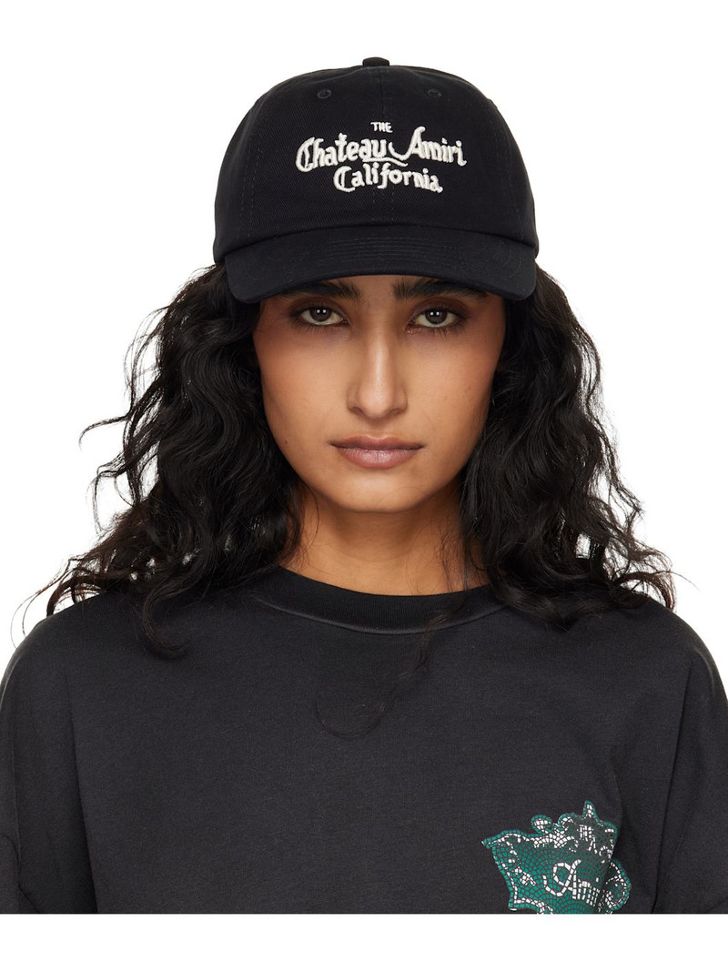Black 'Chateau Amiri' Dad Cap 1