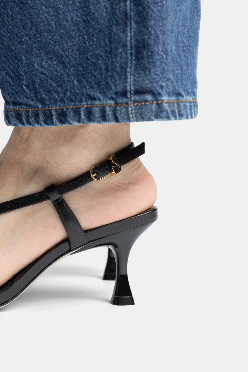 Daphne Sandal In Black Leather 5