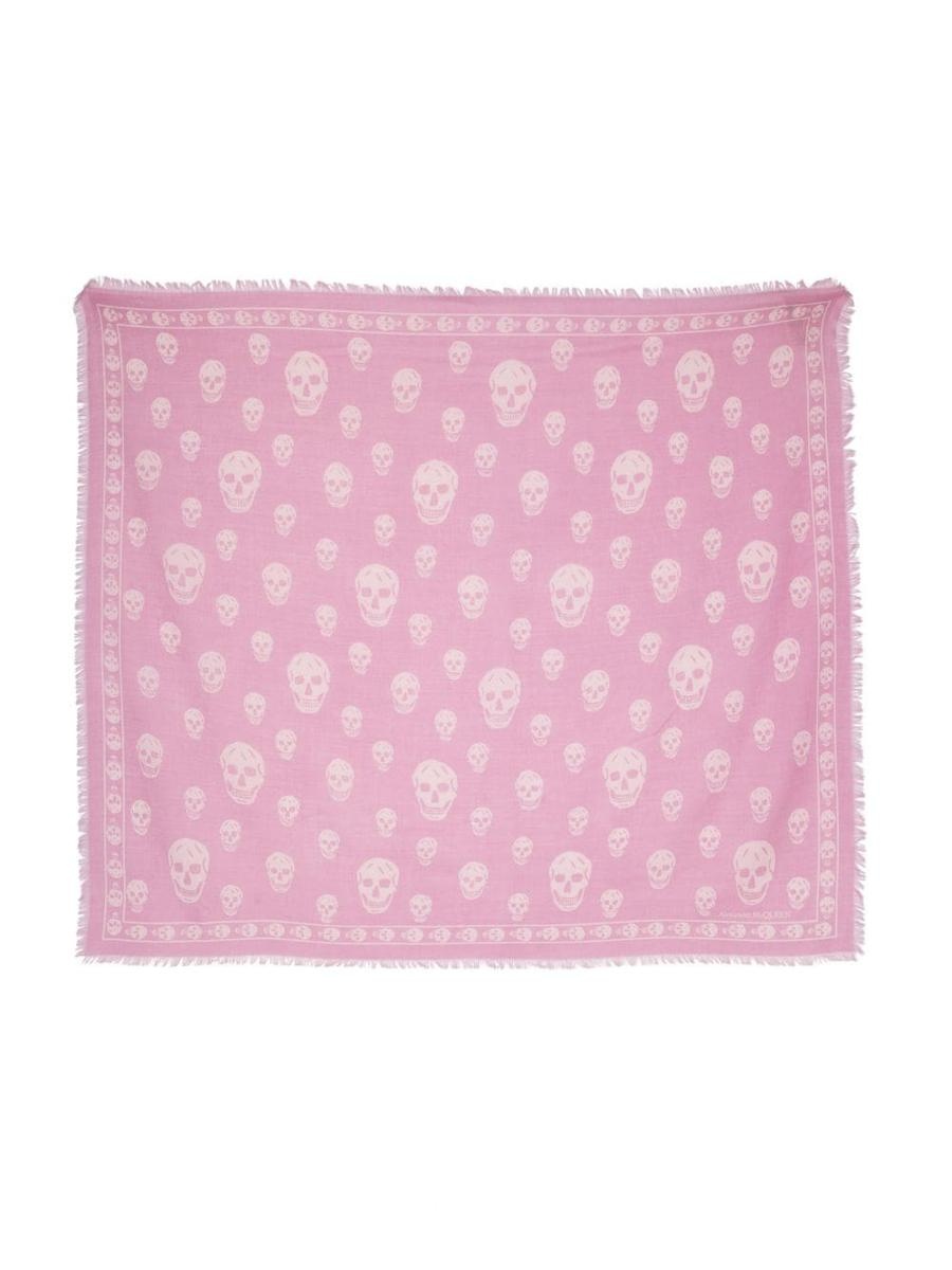 ALEXANDER MCQUEEN SKULL WOOL SCARF - 1