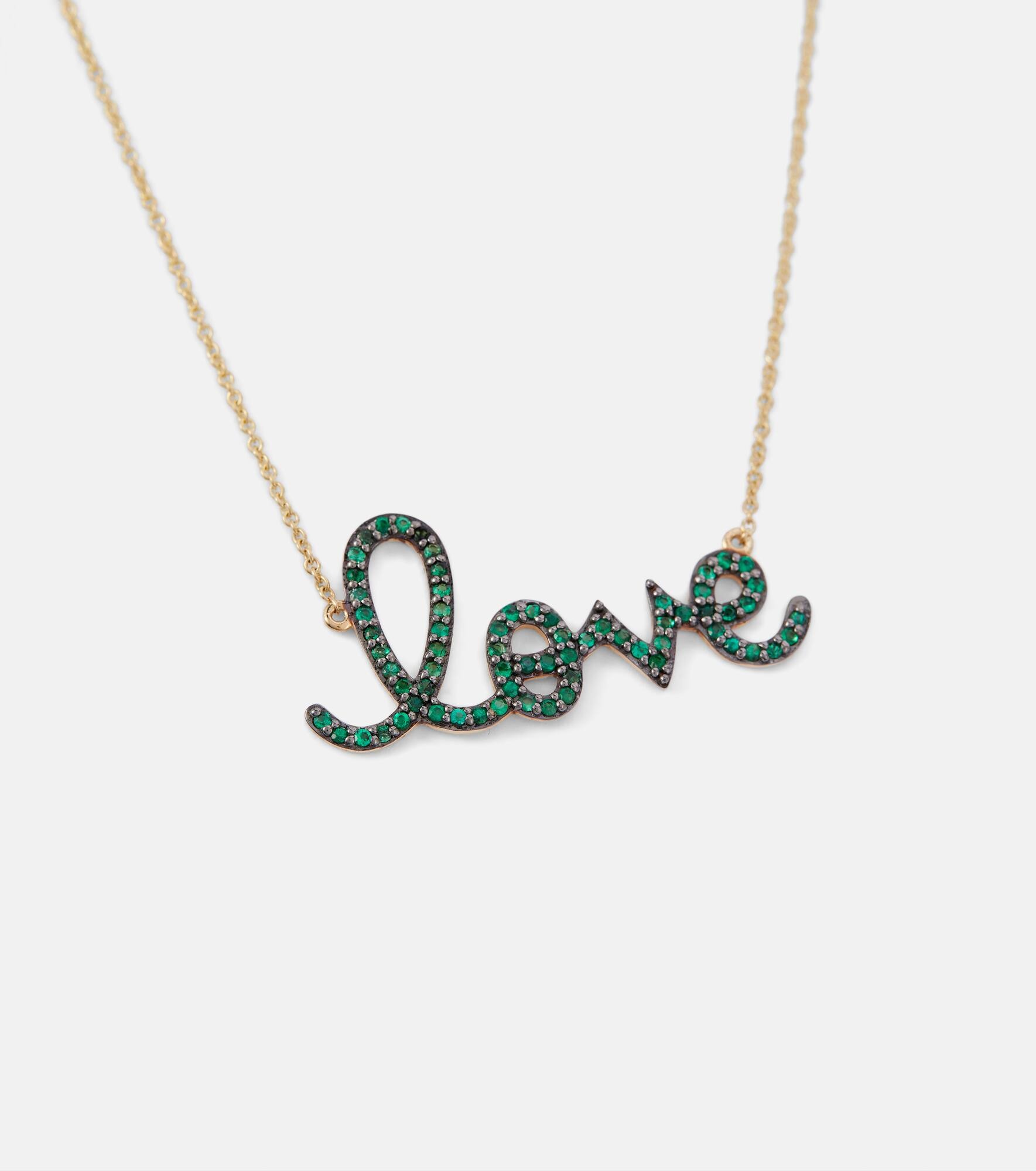 Love 14kt gold necklace with diamonds - 6