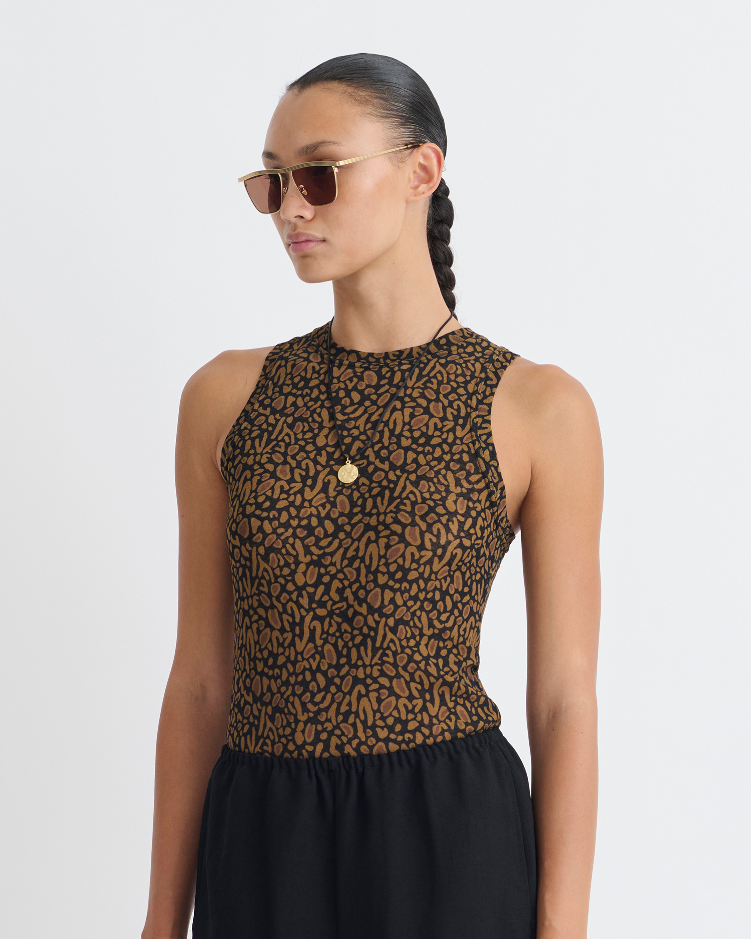 Mesh-Jersey Tank Top - 3