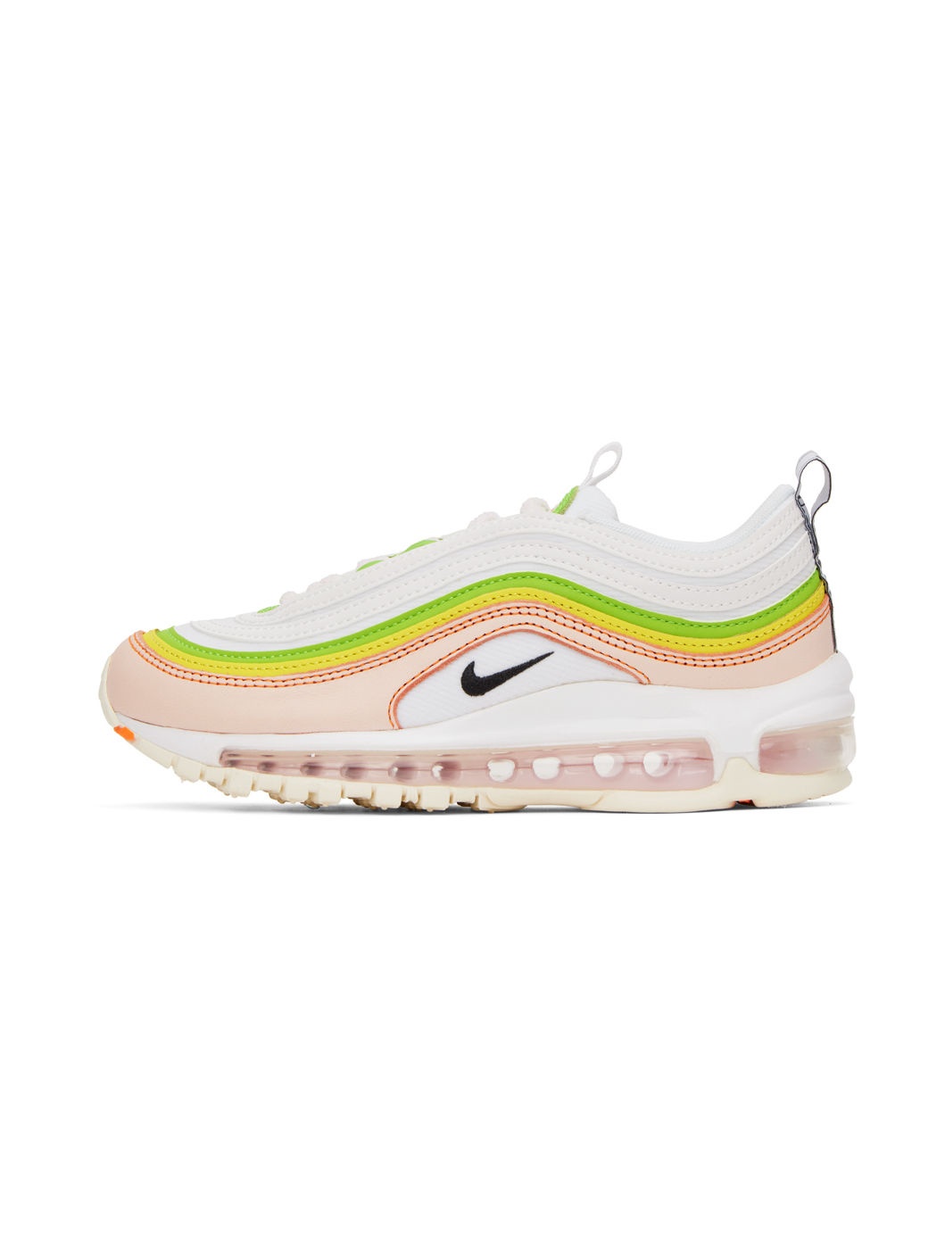 White & Pink Air Max 97 Sneakers - 3