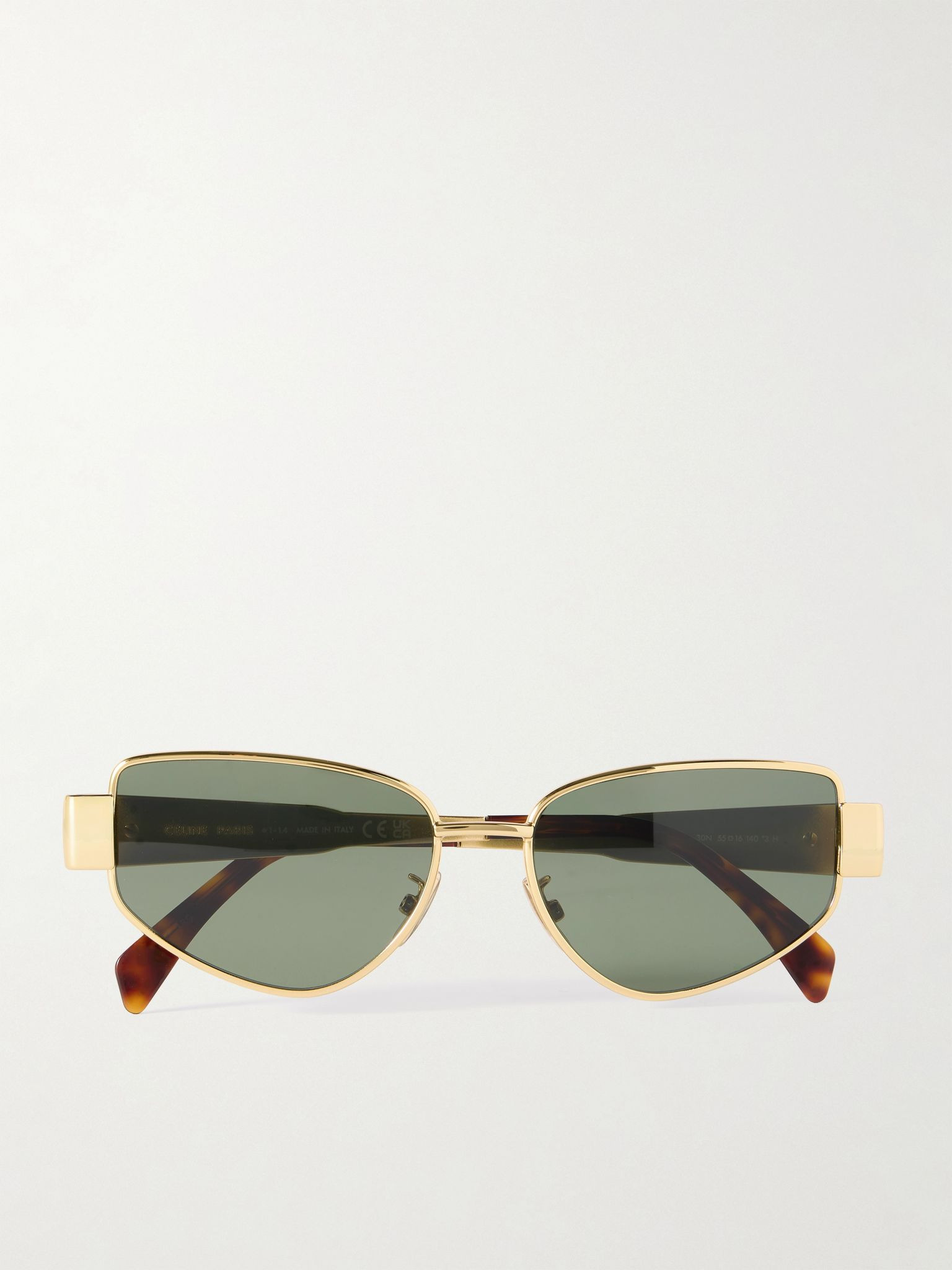 Cat-eye gold-tone sunglasses Gold - 1