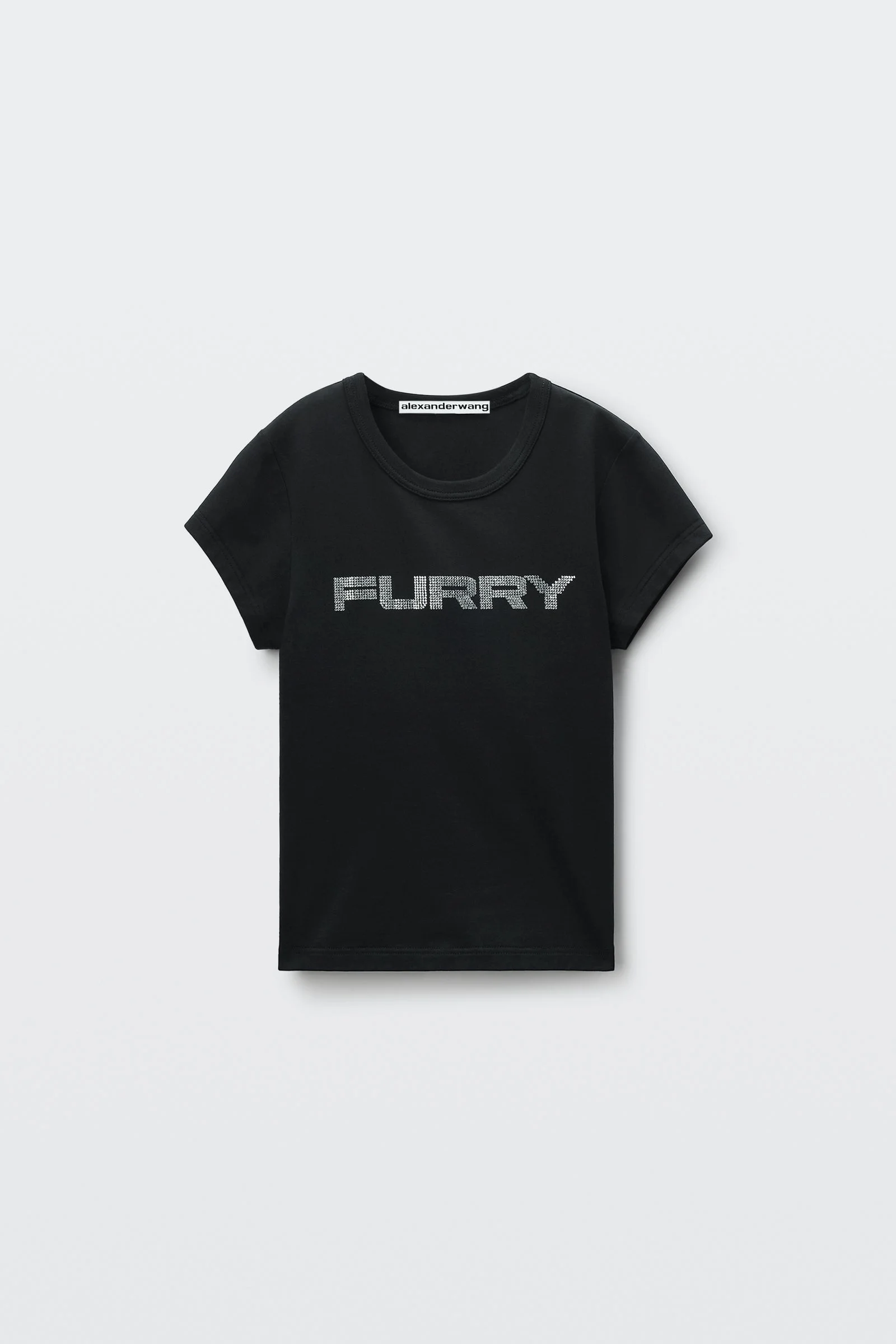 crystal hotfix graphic fitted tee - 1